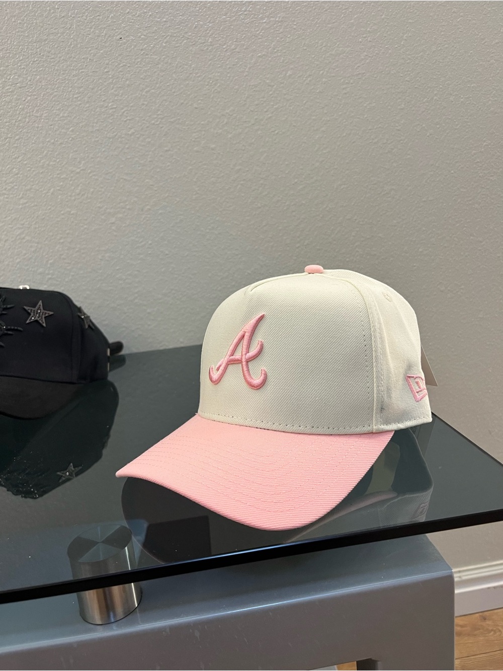 New Era Kids Cream & Pink Atlanta A Cap